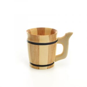 Drvena bukara  krigla 2dl