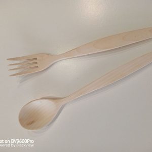 Žlica i vilica javor 25 cm