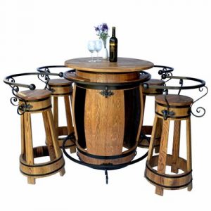 Stol i 4 barske stolice