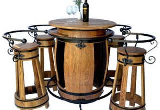 Stol i 4 barske stolice