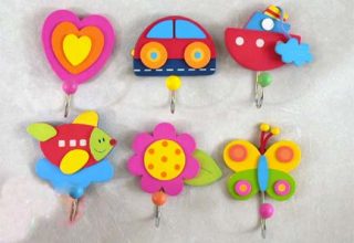 Vješalice 1 klin šarene