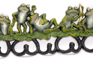 Metalna vješalica žabe