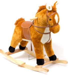 Konjić za ljuljanje plišani tip 2