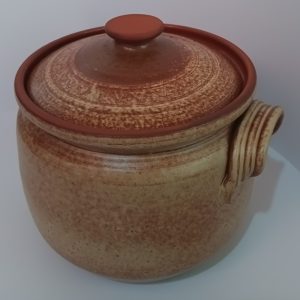 Glineni glazirani lonac 8 litara