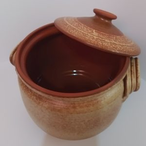 Glineni glazirani lonac 8 litara